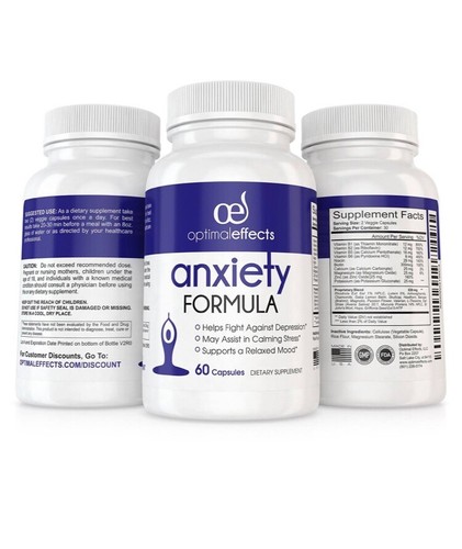 Anxiety Formula Optimal Effects  Anxiety relief 60 Caps