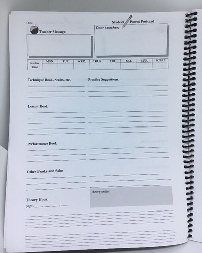 Faber Piano Adventures Practice Time Assighment Book