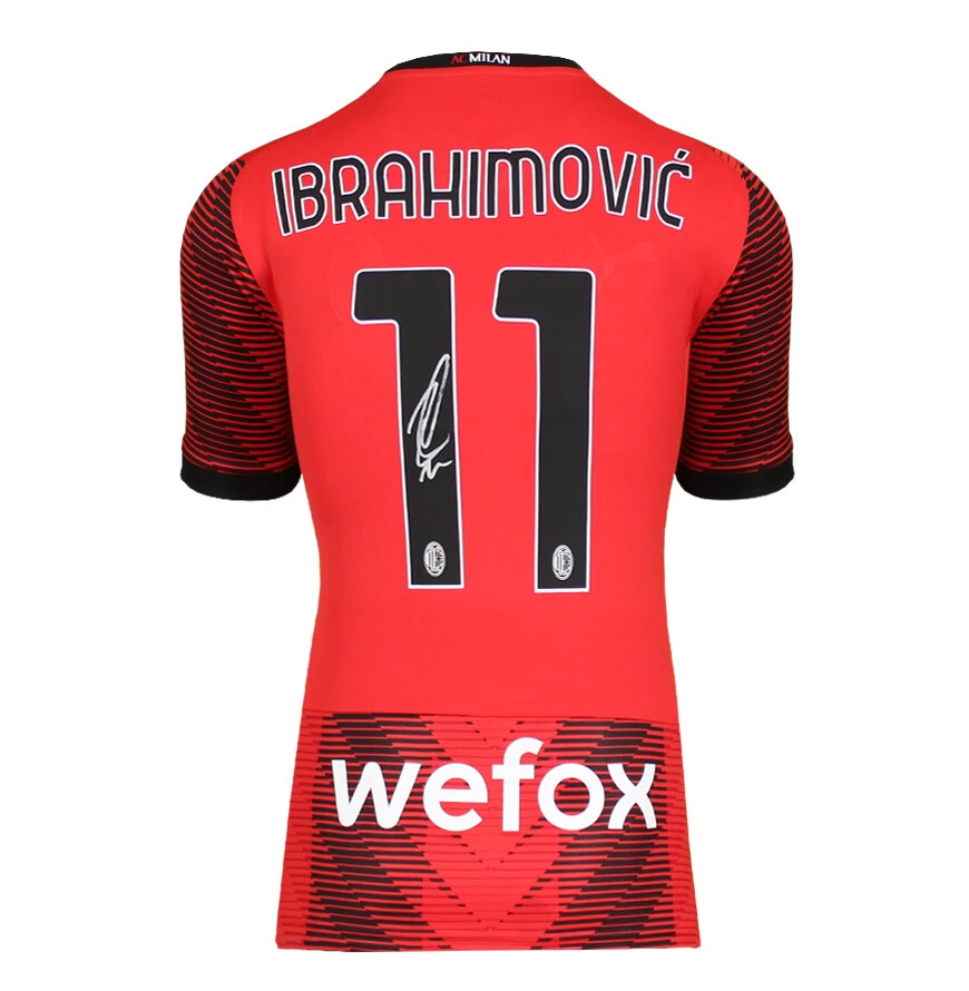Zlatan Ibrahimovic Back Signed AC Milan #11 Puma Jersey