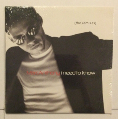 SEALED - MARC ANTHONY - I NEED TO KNOW - THE REMIX - 1999 ORIGINAL 1ST PRESSING