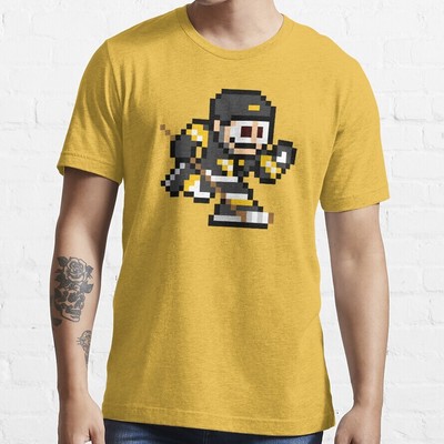 Pittsburgh Hockey Penguins Pixel Art Video Game Player T-Shirt Size S-5XL