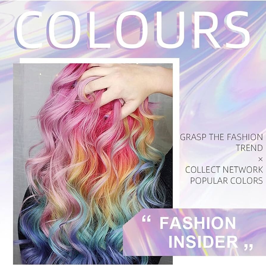 10 Color Washable Hair Chalk Temporary Hair Color Chalk Comb Set for Girls Kids