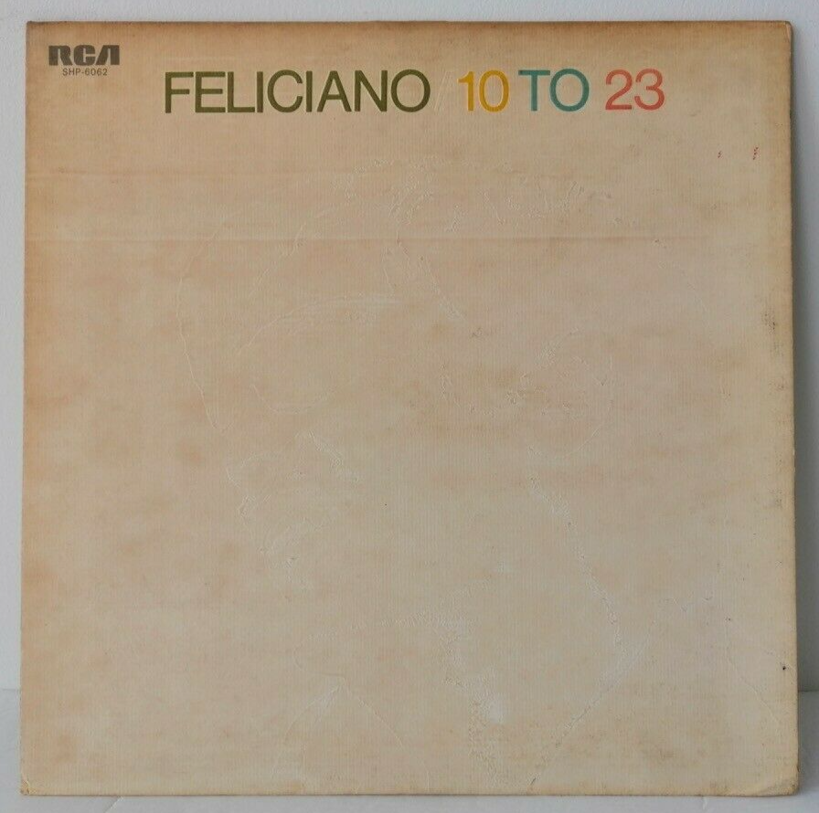 ホセ・フェリシアーノ [１０・トゥ・２３] Feliciano: 10 to 23 Vintage Vinyl Record | eBay