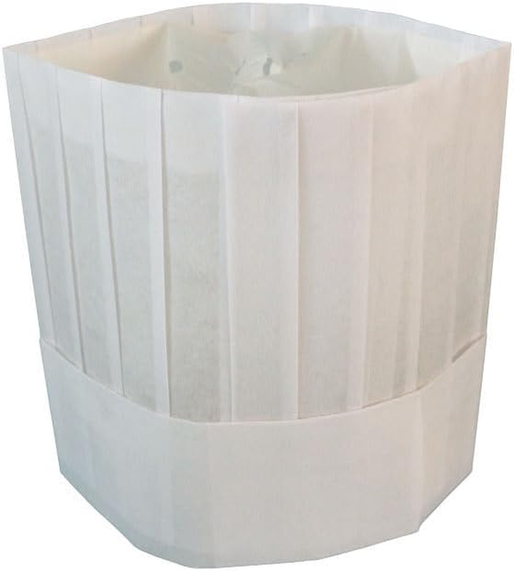 Flat，Disposable Chef Hat Made of Plant Fiber Non-Woven Fabric, Flat Topped Chef