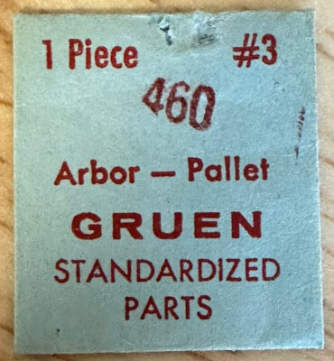 GENUINE GRUEN EB714 CAL460 PALLET ARBOR JEWELER WATCH REPAIR PART   WP4