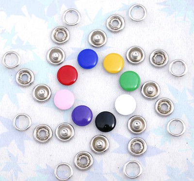 Ring Snaps, Prong with Button Cover Fun Colors ,CHOOSE SIZE,colors & QUANTITIES 