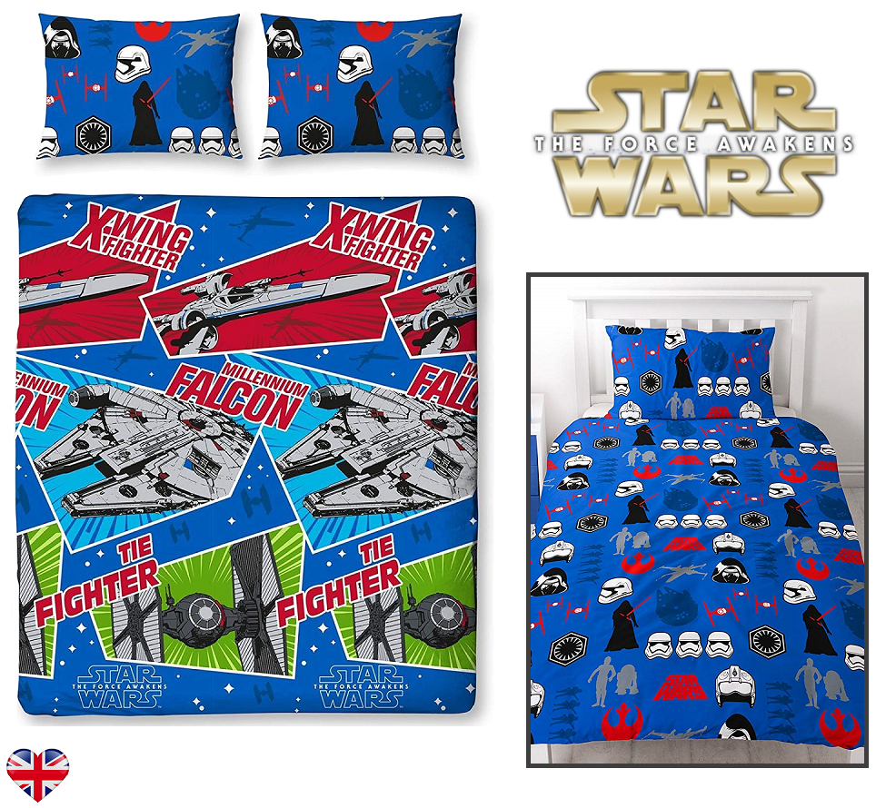 Disney Star Wars Duvet Cover Double Bedding Craft Reversible