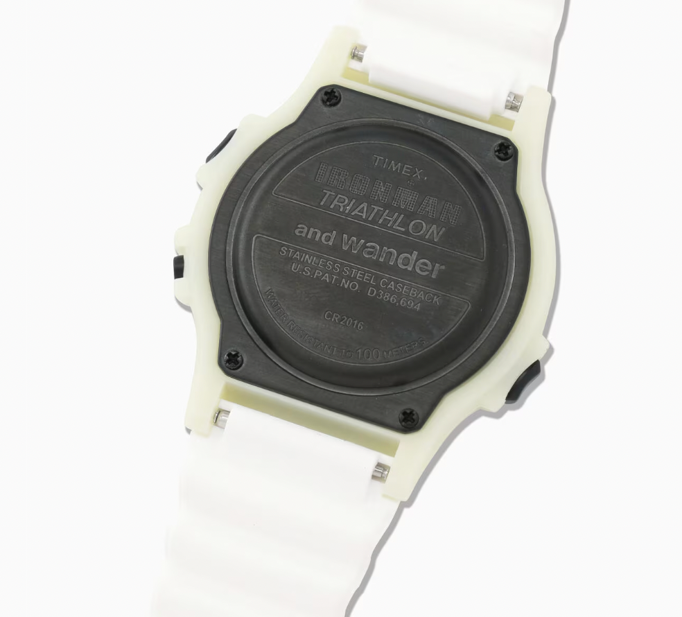 Pre-owned Timex 2024  × And Wander『ironman 8-lap』wristwatch Japan Limited White