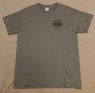 Nomad Aviation Helicopters t shirt, medium, Gildan, khaki  100% cotton, Chinook