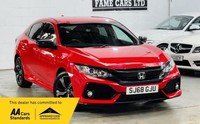 2018 Honda Civic 1.0 VTEC Turbo SR Euro 6 (s/s) 5dr HATCHBACK Petrol Manual