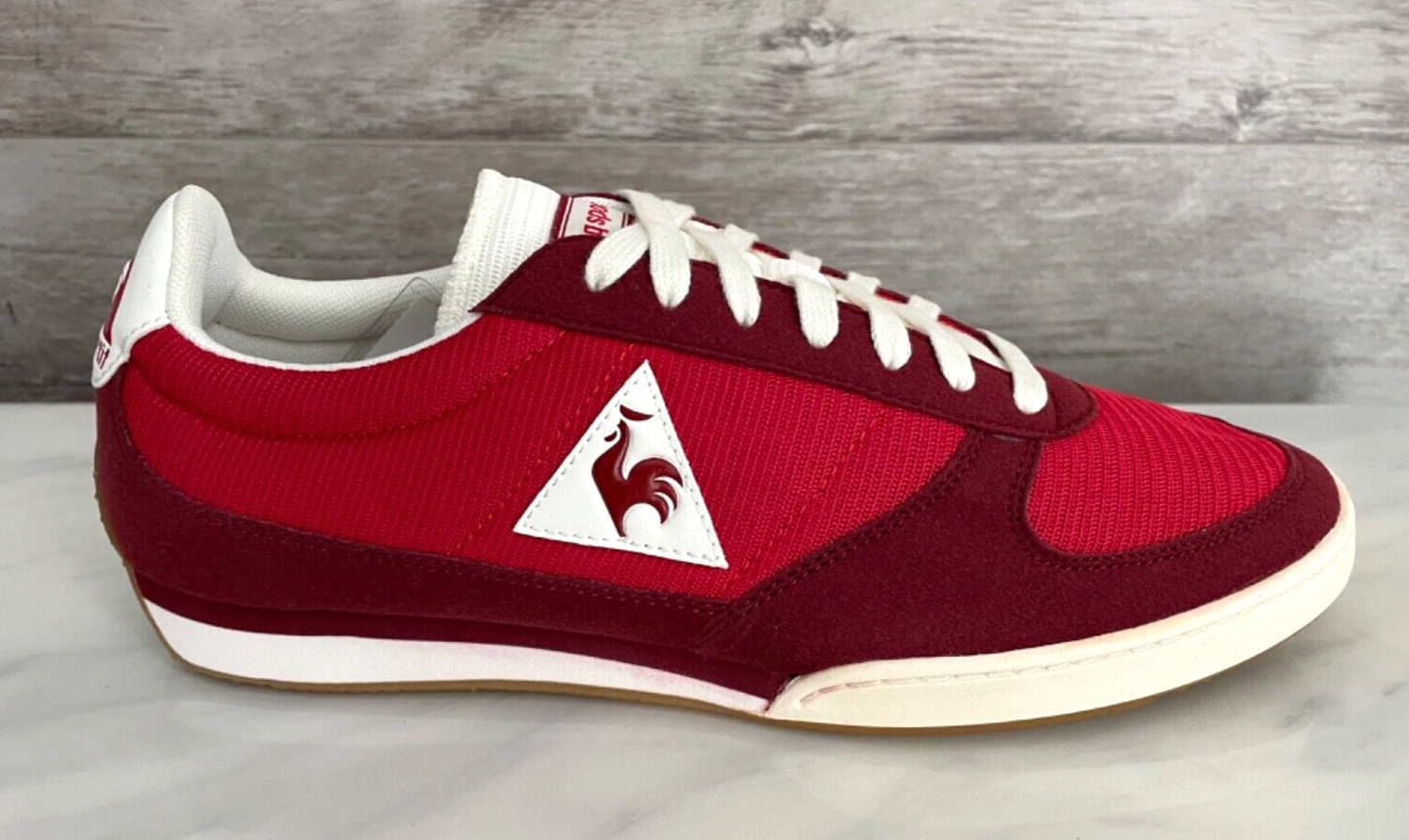 le coq sportif - モネッロ Le Coq Sportif Volley Quartz Men's Red Nylon Sneakers Shoes