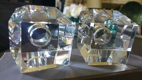 Rosenthal Crystal Surface Candlesticks