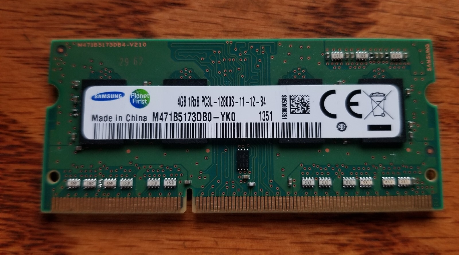 ◇◇送料無料SAMSUNG 4GB 1R*8 PC3L-12800S 2枚セット合計 8GB