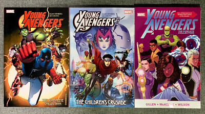 Young Avengers Complete Collection Childrens Crusade TPB Lot HEINBERG CHEUNG OOP