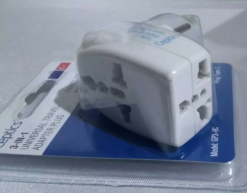 Ceptics Type C 3 Outlet Travel Adapter Plug For Most Of Europe Turkey Charger