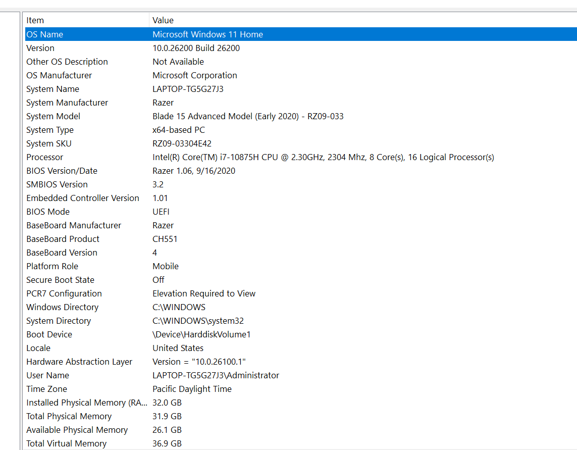 Razer Blade 15 Early RZ09-0330 15.3" 300hz i7-10875H 32GB 512GB RTX 2070 Super - Thumbnail 19