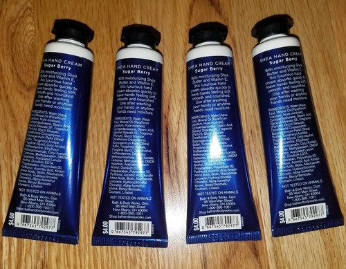 New Bath And Body Works Dream Big Sugar Berry Shea Hand Cream Lot Of 4