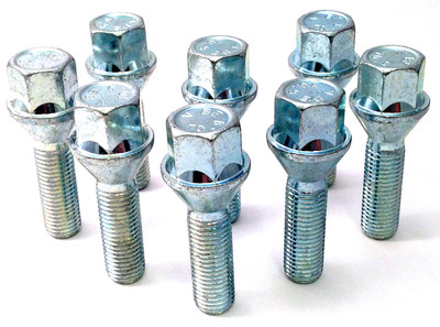 extended wheel bolts M12 x 1.5, 17mm Hex, taper, 35mm thread - Saab x 8