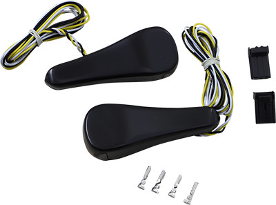 ALLOY ART RGFS1-2 LED Front Turn Signals - Smooth - Black