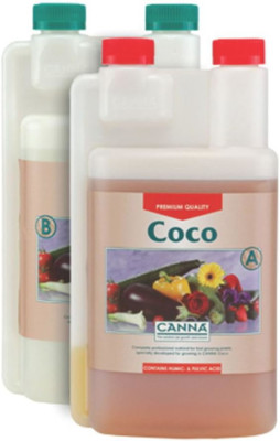 CANNA Coco Coir A+B 1, 5, 10L Veg & Flower Plant Food Base Nutrients Hydroponics