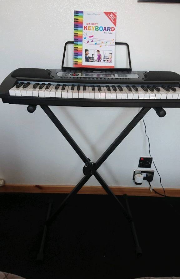 RockJam 54Key Portable Digital Piano Keyboard with Music Stand and