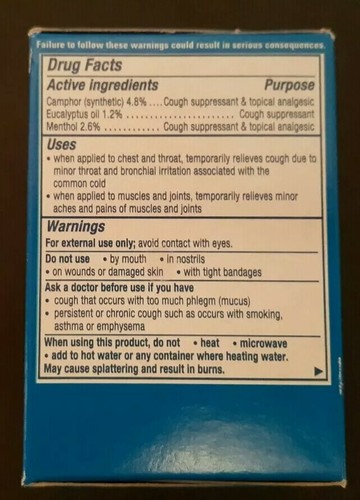 Vicks VapoRub 3.53 OZ Cough Suppressant Topical Analgesic Ointment 2 for $12