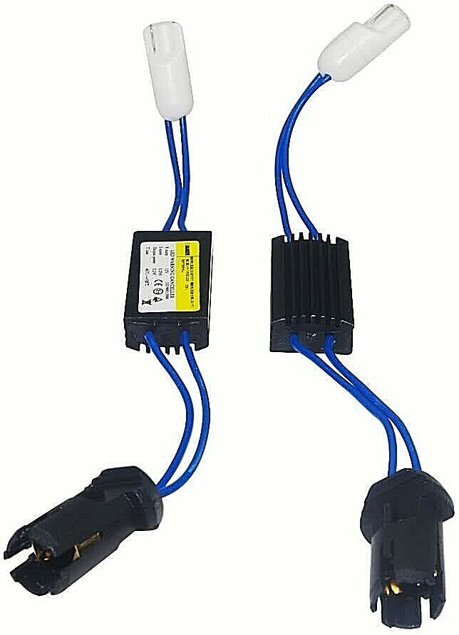 Coppia Resistenze Canbus T10 W5W Spegni Spia Senza Errori Luce Fulminata Led awe