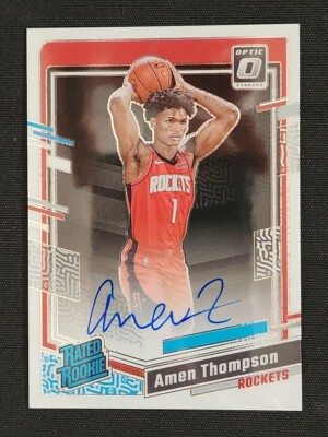 2023-24 Donruss Optic AMEN THOMPSON Rated Rookie Auto #287