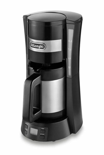 DE'LONGHI Filterkaffeemaschine ICM15720.BK Thermokanne 10 Tassen 900W
