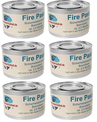 6 Dosen Brennpaste Brenngel für Chafing-Dish Speisewärmer