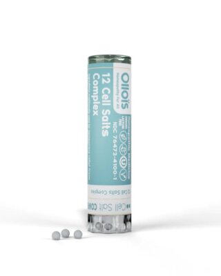 Комплекс 12-клеточных солей Ollois Homeopathics, органический и веганский, 80 гранул
