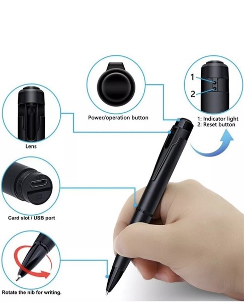 Hidden Cam Pocket Pen Camera 1080P HD 64GB Mini Video Recorder DVR Security USB - Image 92