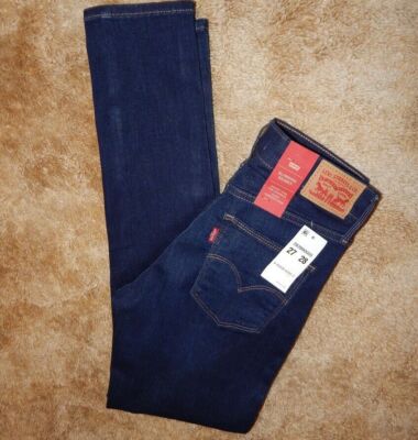 New LEVI's Size 27 or 4 x 28L Slimming Skinny Jeans Super Stretch BOOTY LIFT!