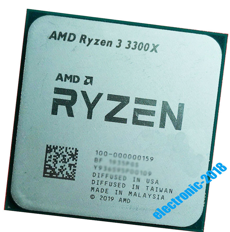 AMD Ryzen 3 3300X R3-3300X 3.8-4.3GH 4Core 8Thr 65W Socket