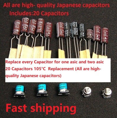 Sega Game Gear 20 Capacitor Replacement Repair Kit /for VA1 one asic or two asic