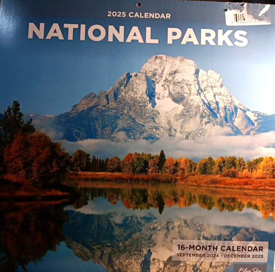 National Parks 2025 Wall Calendar 12