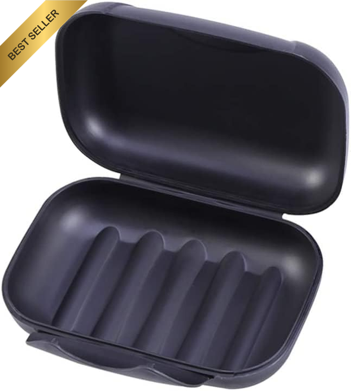 Travel Soap Drainers Case Holder Container Box Dish Case,1Pc Creative Portable B