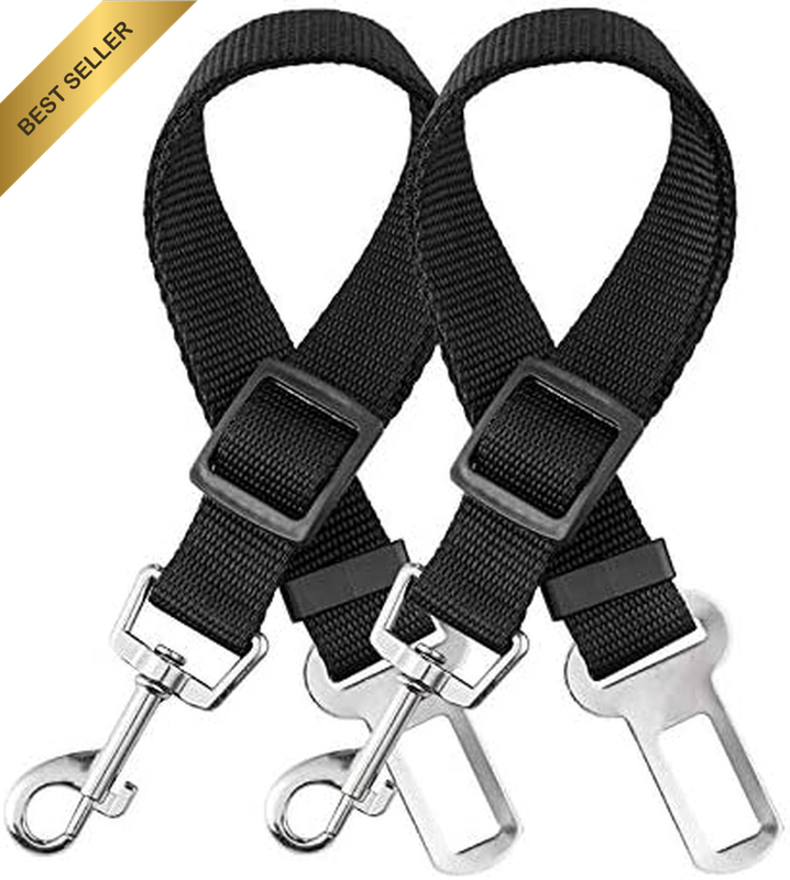 [Pack of 2] Dog Seat Belt, Ellolife Adjustable Dog Safety Belt Safety Harness fo