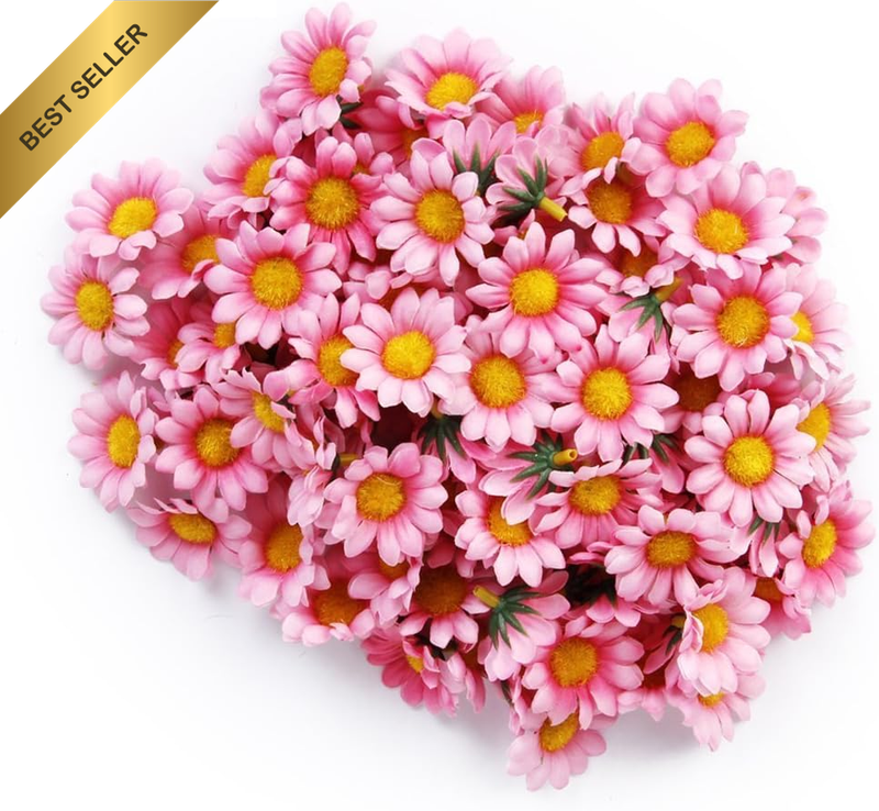 100Pcs Artificial Flowers Wholesale Fake Flowers Heads Gerbera Daisy Silk Flower