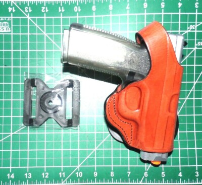 Tagua PD1R-1152 RH Leather Rotating Belt Paddle Thumb Break Holster Kahr P40 P9