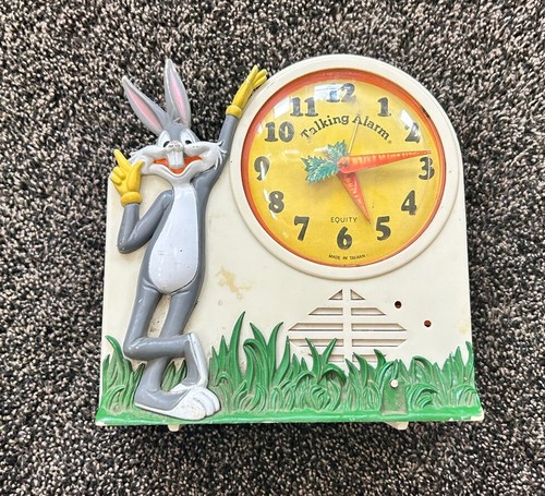 Vintage 1974 Janex Warner Bros. Bugs Bunny Talking Alarm Clock