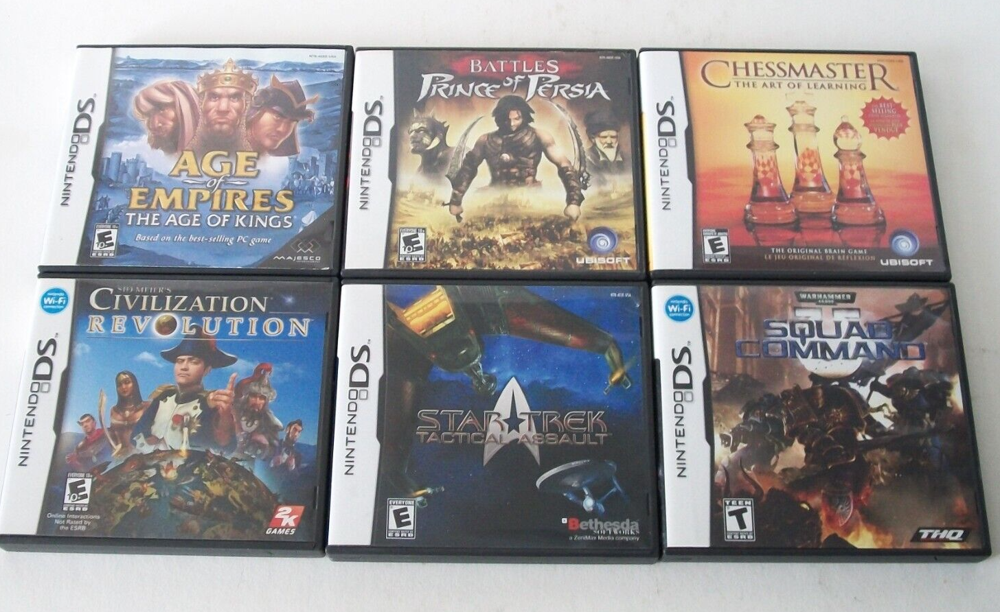 Nintendo DS Strategy Games Lot Age of Empires Civilization