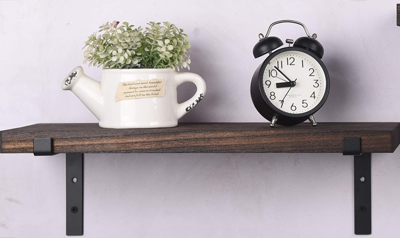 Rustic Wood Floating Shelves for Wall Decor Farmhouse Wooden Wall Shelf for Bath