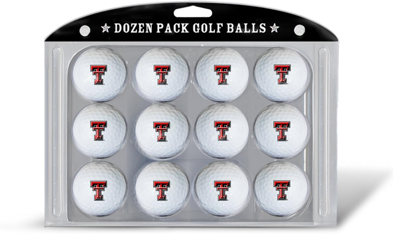 NCAA Dozen Regulation Size Golf Balls, 12 Pack, Full Color Durable Team Imprint
