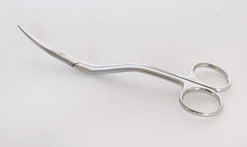 6 Inch Bent Handle Curved Embroidery Scissors---Perfect for Machine Embroidery