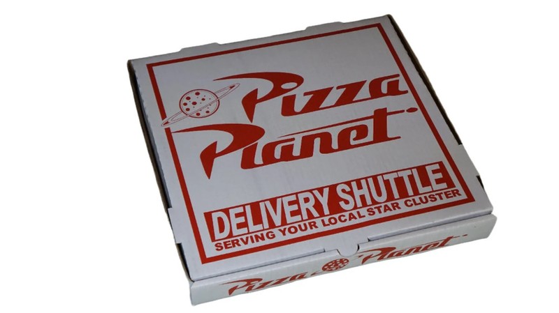 Pizza Planet Pizza Box, Full Size Costume Prop from Toy Story, Large 14"