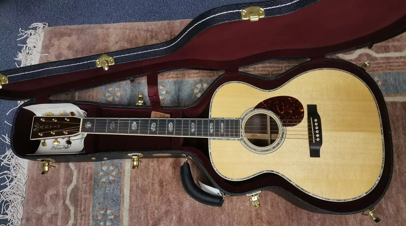 Martin Guitare/Guitar Om-45 Custom-SéRie Vollmassiv Ungespielt Privatsammlung