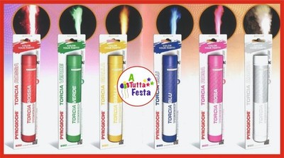 TORCE  FUMOGENI COLORATI  STADIO - FESTE- BABY SHOWER -GENDER REVEAL