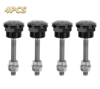  4* Universal Push Button Quick Release Hood Bonnet Pins Lock Clip Bumper Latch 