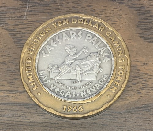 1966 Caesars Palace Limited Edition $10 Ten Dollar Gaming